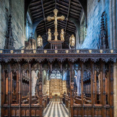 Image of a Cathedral’s rood screen and quire